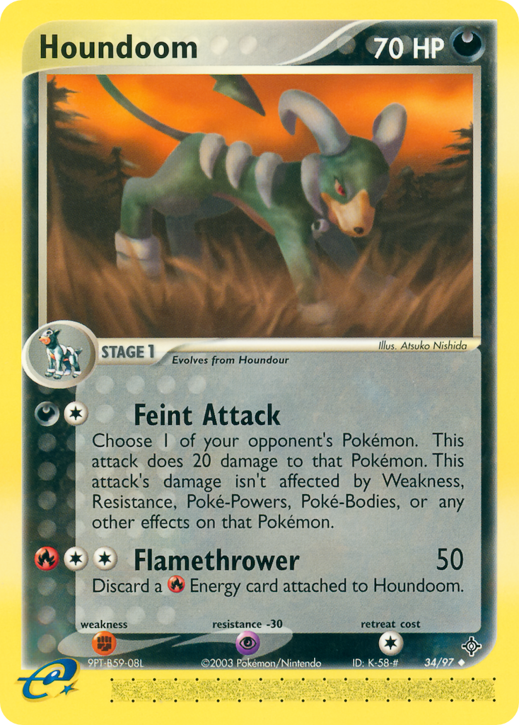 Houndoom — Dragon #34/97