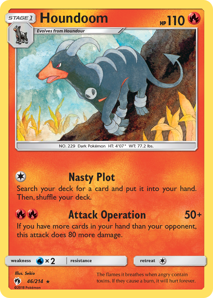 Houndoom — SM - Lost Thunder #46/214