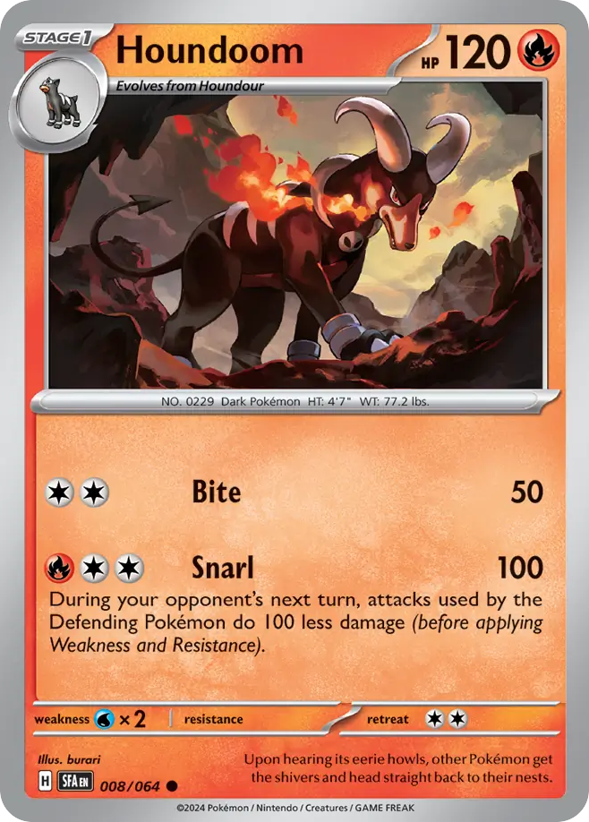 Houndoom — SV: Shrouded Fable #008/064