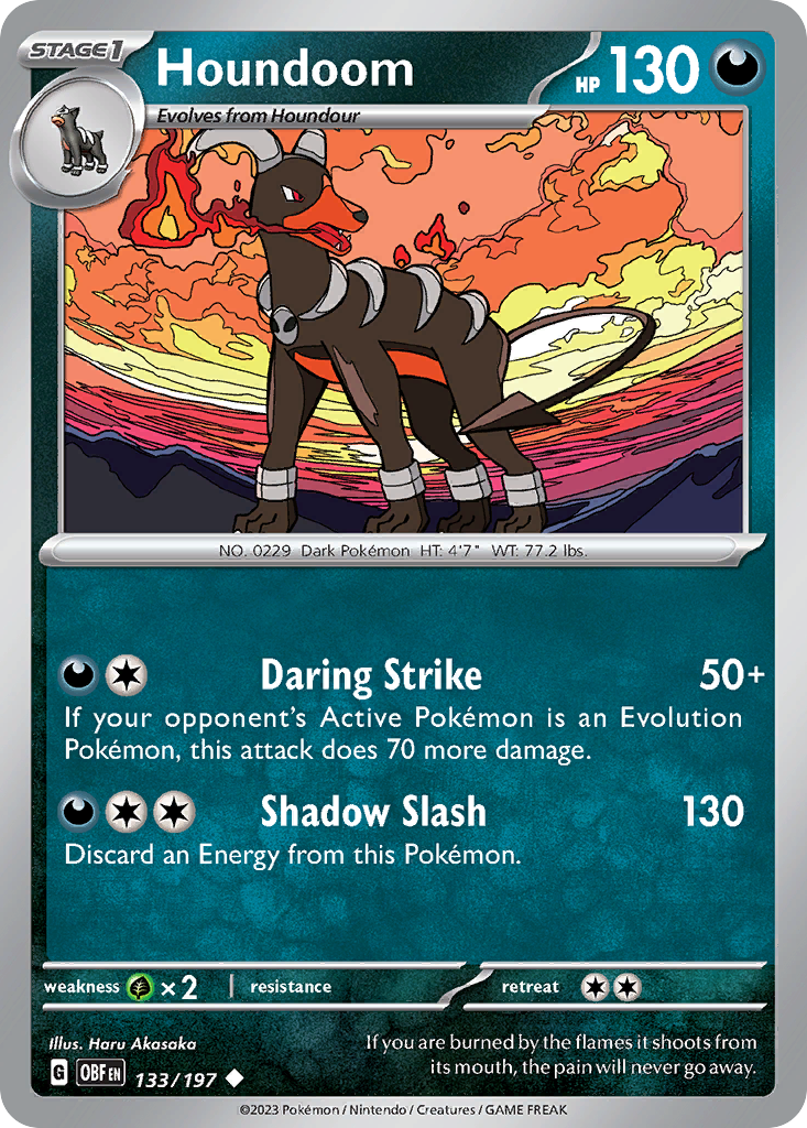 Houndoom — SV03: Obsidian Flames #133/197