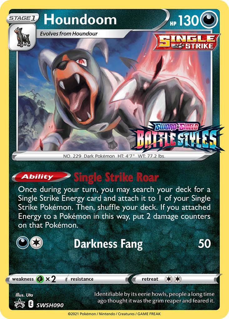 Houndoom — SWSH: Sword & Shield Promo Cards #SWSH090
