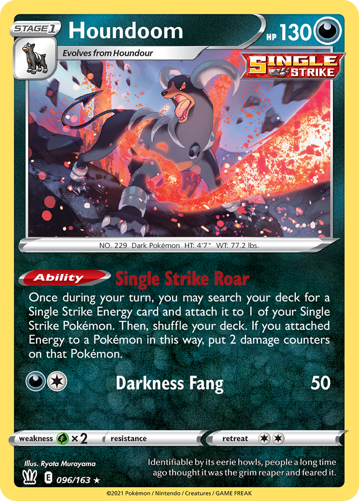 Houndoom — SWSH05: Battle Styles #096/163