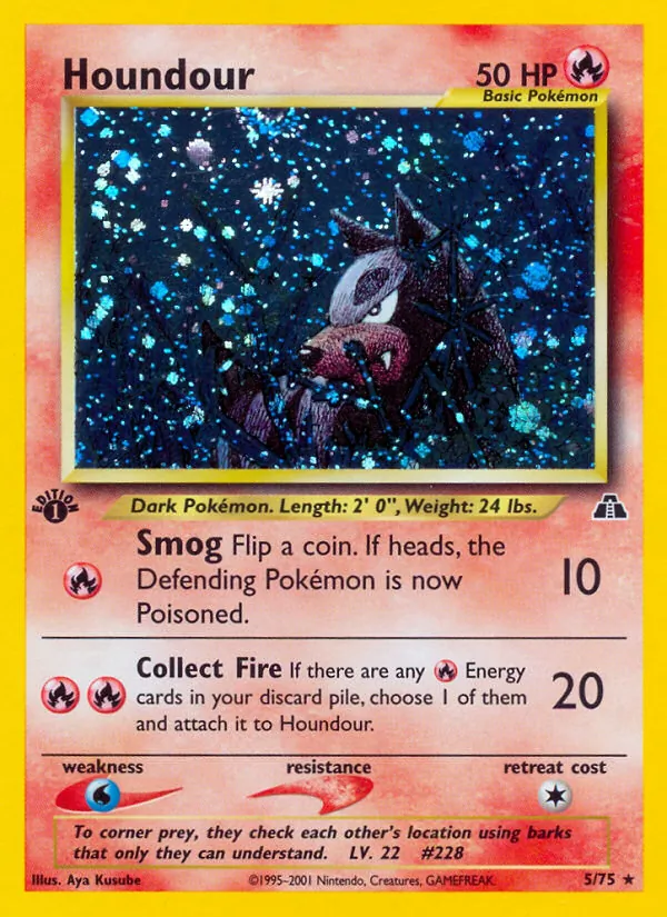 Houndour (5) — Neo Discovery #05/75