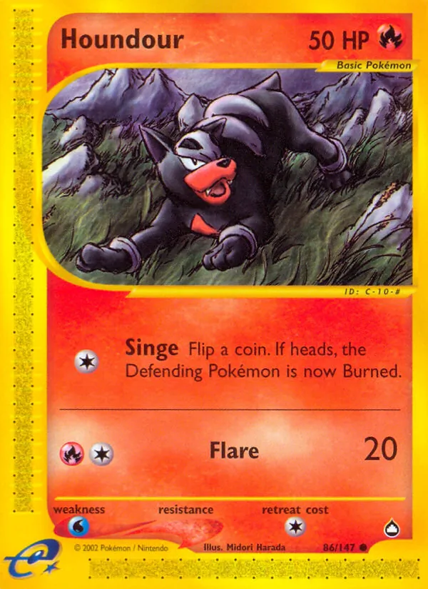 Houndour (86) — Aquapolis #086/147