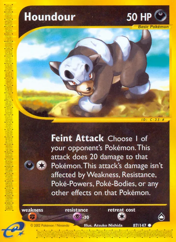 Houndour (87) — Aquapolis #087/147