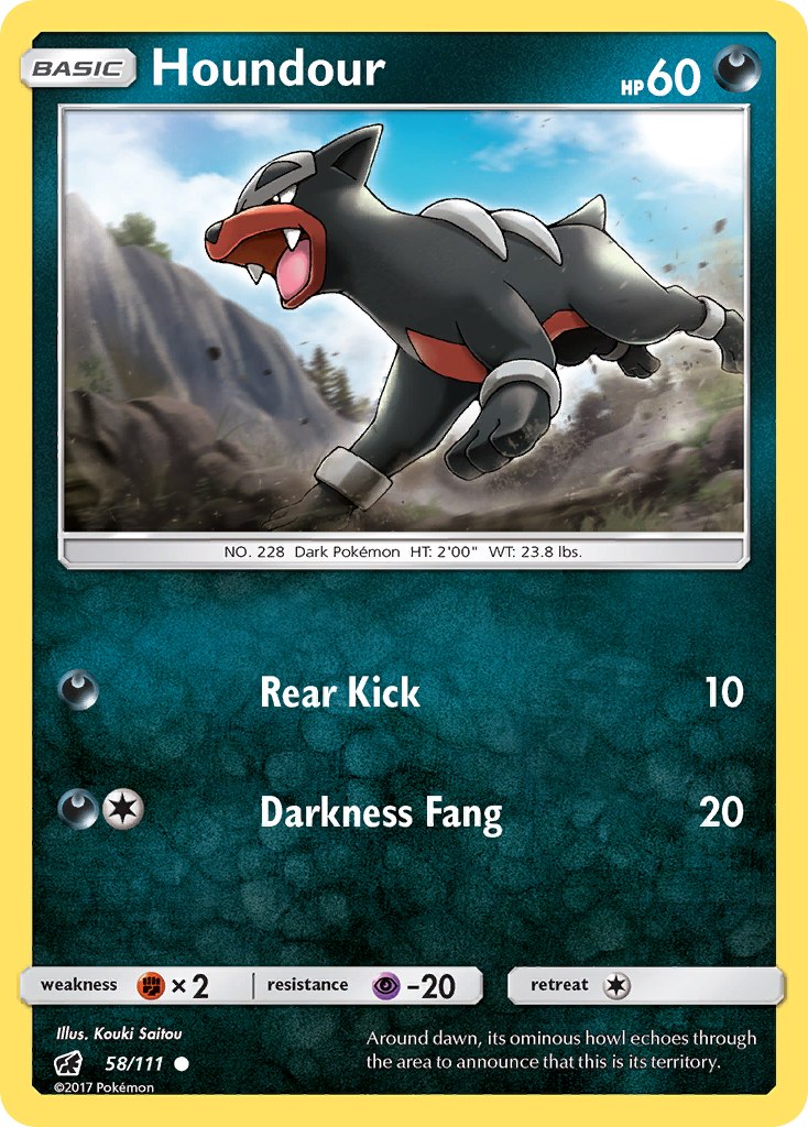 Houndour — SM - Crimson Invasion #58/111