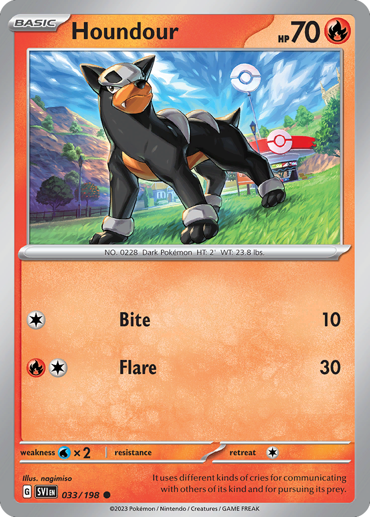 Houndour — SV01: Scarlet & Violet Base Set #033/198