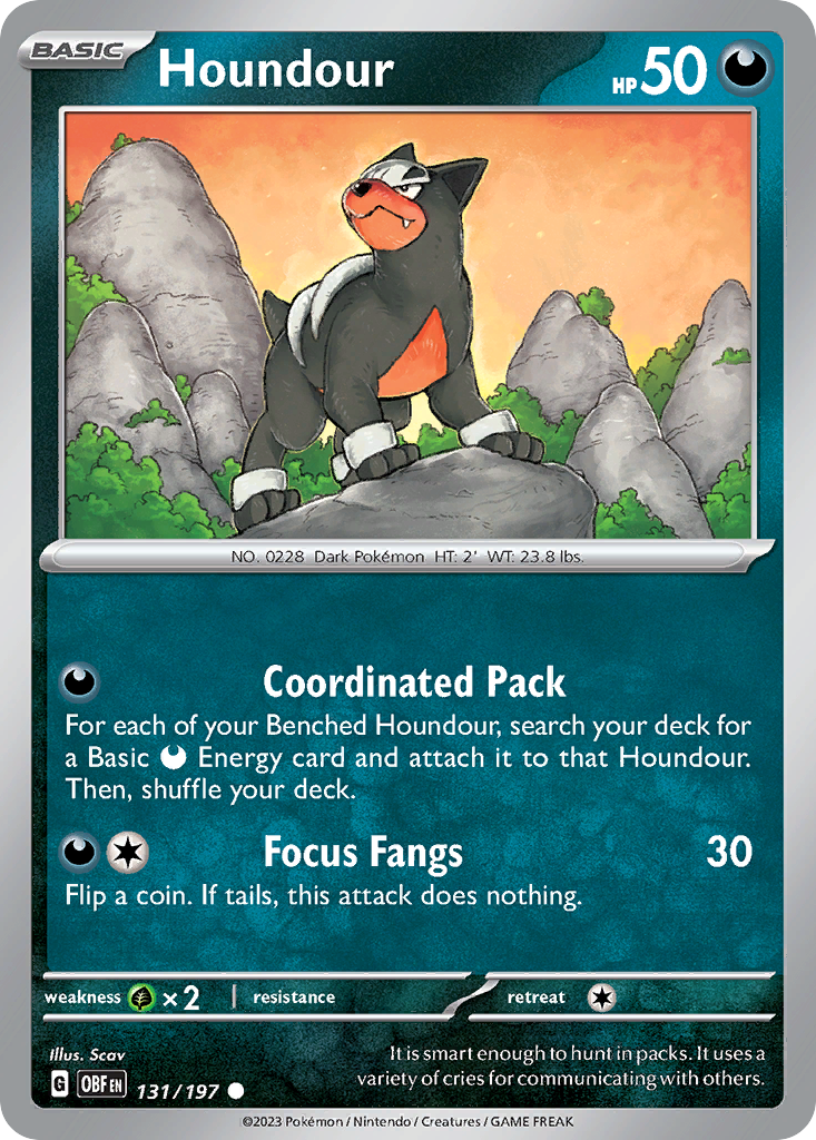 Houndour — SV03: Obsidian Flames #131/197