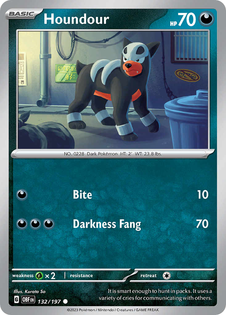 Houndour — SV03: Obsidian Flames #132/197