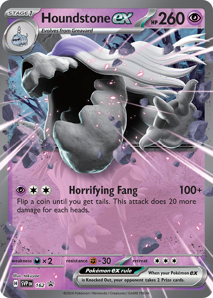 Houndstone ex — SV: Scarlet & Violet Promo Cards #162