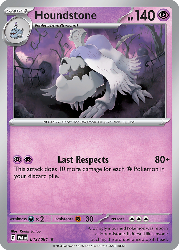 Houndstone — SV: Paldean Fates #043/091