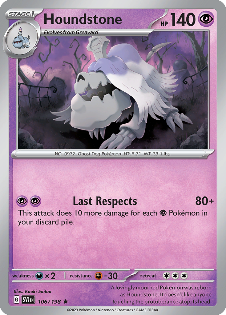 Houndstone — SV01: Scarlet & Violet Base Set #106/198