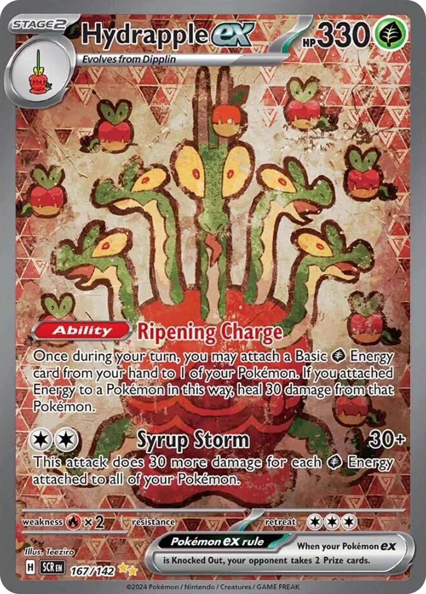 Hydrapple ex — SV07: Stellar Crown #167/142