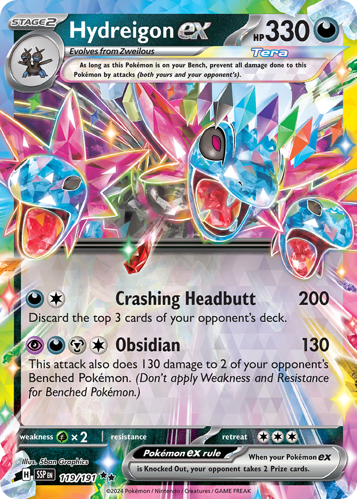 Hydreigon ex — SV08: Surging Sparks #119/191
