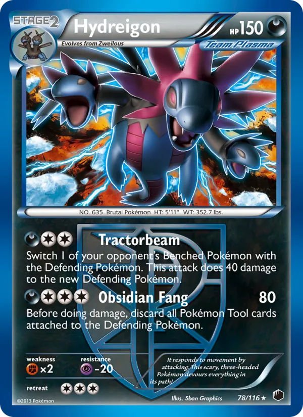 Hydreigon (Team Plasma) — Plasma Freeze #78/116