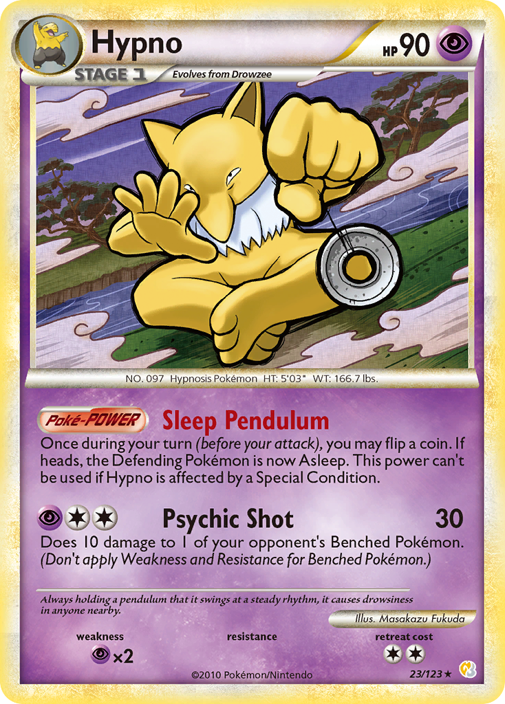 Hypno — HeartGold SoulSilver #23/123