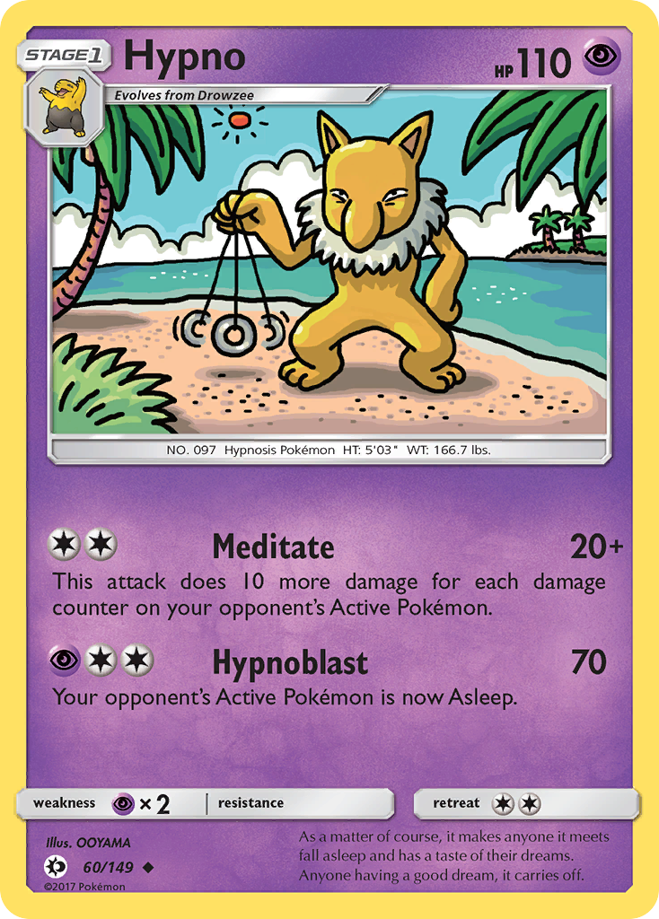 Hypno — SM Base Set #60/149