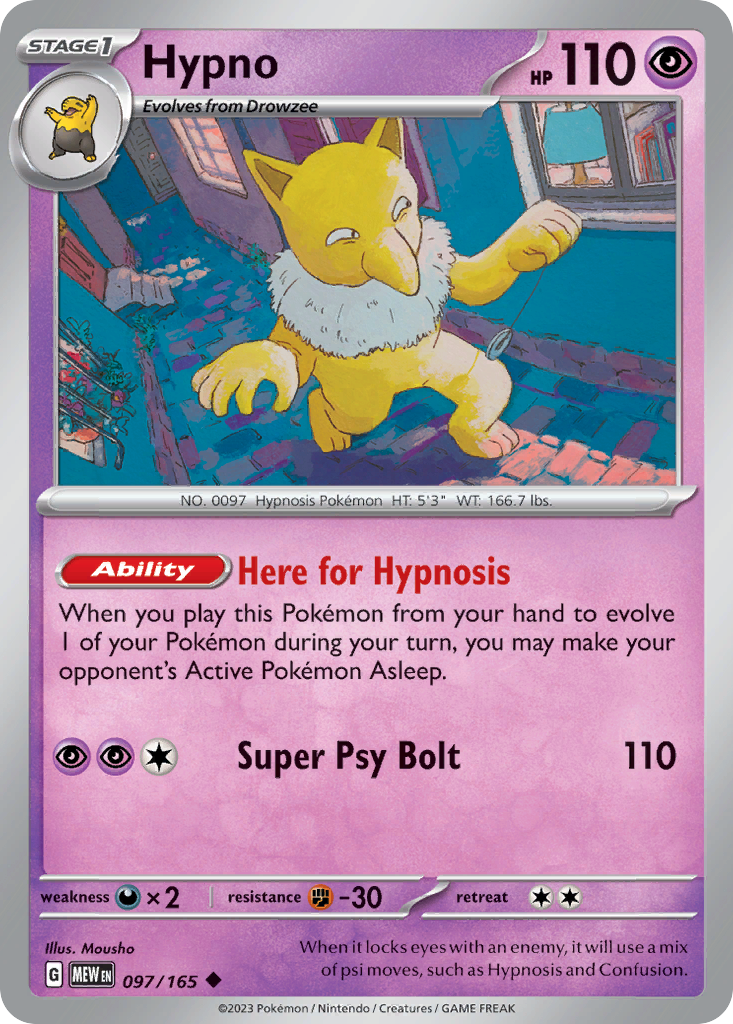 Hypno — SV: Scarlet & Violet 151 #097/165
