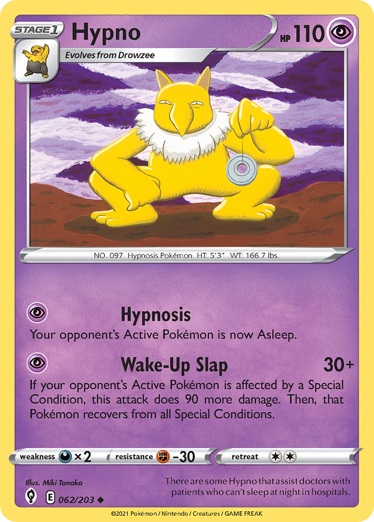 Hypno — SWSH07: Evolving Skies #062/203