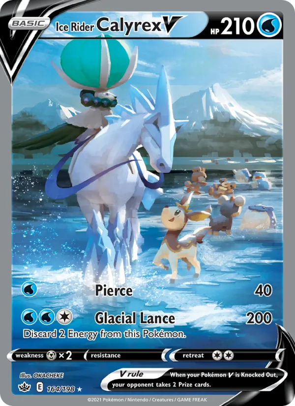 Ice Rider Calyrex V (Alternate Full Art) — SWSH06: Chilling Reign #164/198