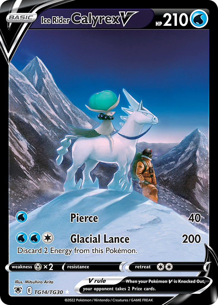 Ice Rider Calyrex V — SWSH10: Astral Radiance Trainer Gallery #TG14/TG30