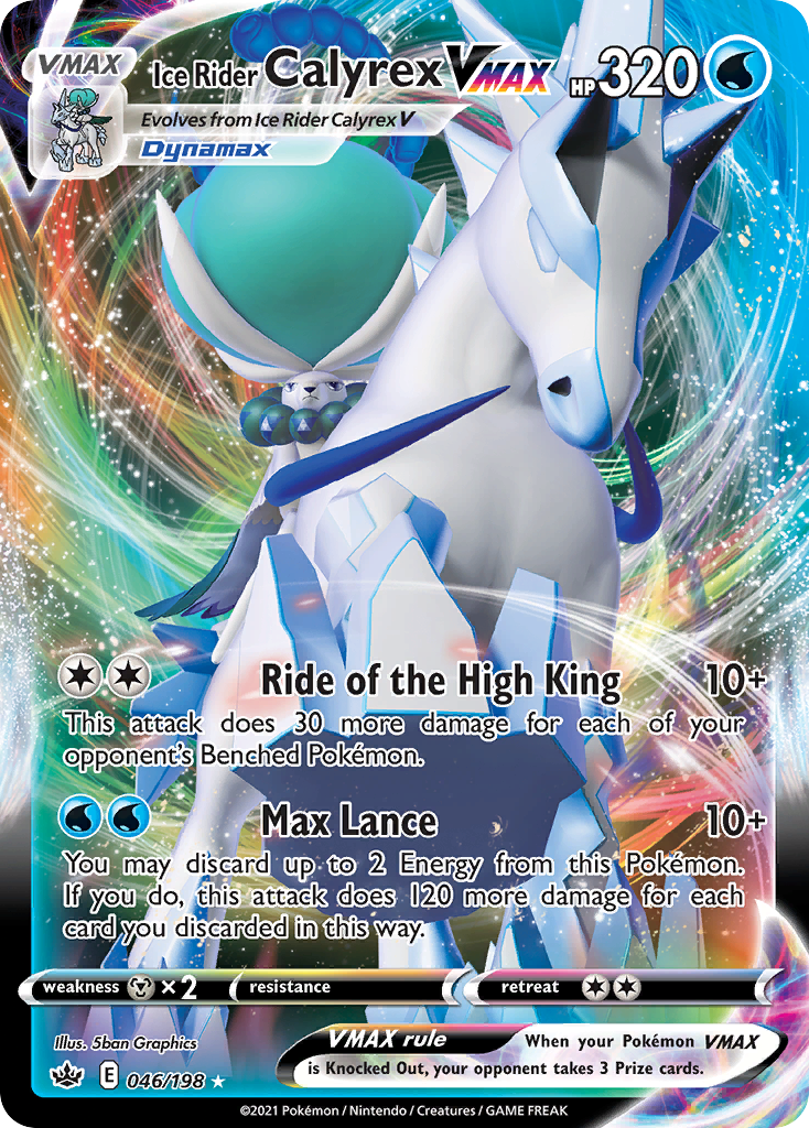 Ice Rider Calyrex VMAX — SWSH06: Chilling Reign #046/198