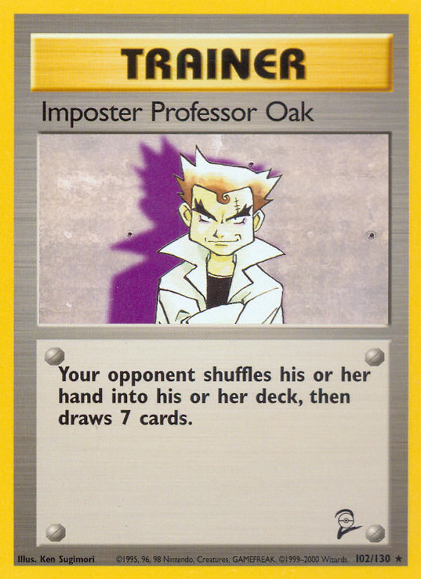 Imposter Professor Oak — Base Set 2 #102/130