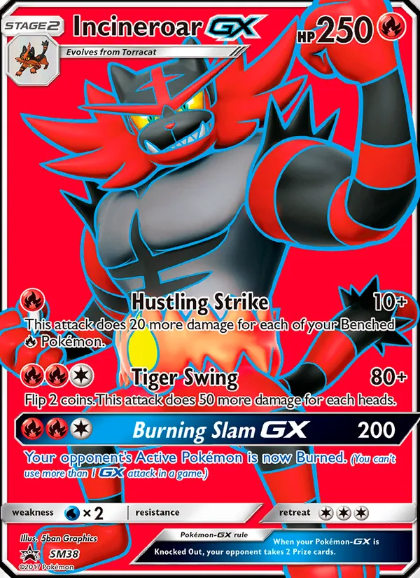 Incineroar GX — SM Promos #SM38