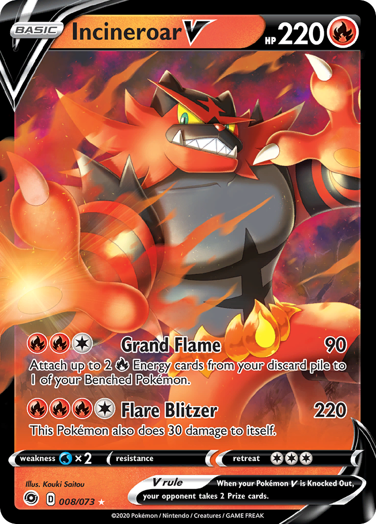 Incineroar V — Champion's Path #08/73