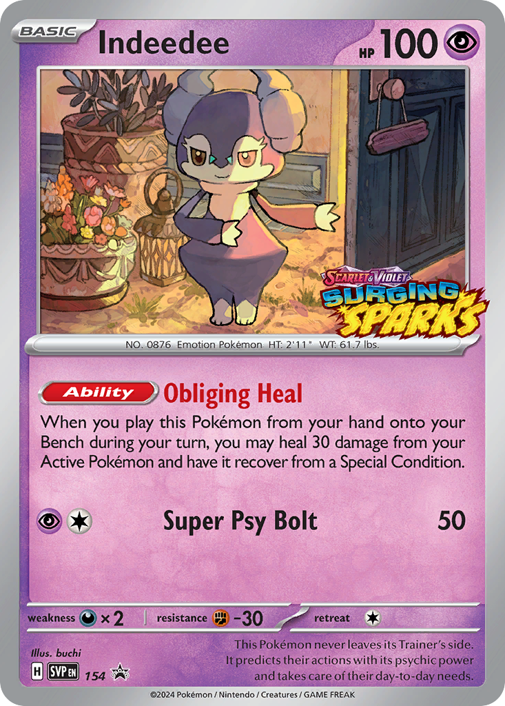 Indeedee — SV: Scarlet & Violet Promo Cards #154