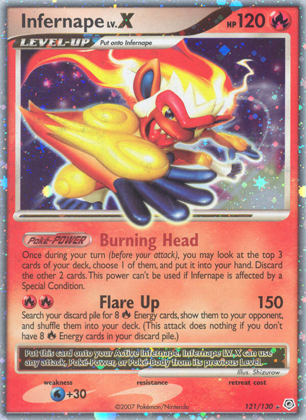 Infernape LV.X — Diamond and Pearl #121/130
