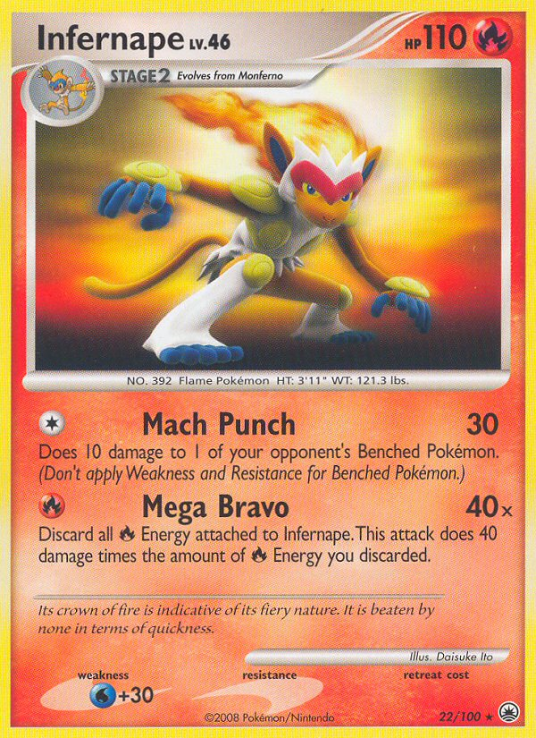 Infernape — Majestic Dawn #22/100