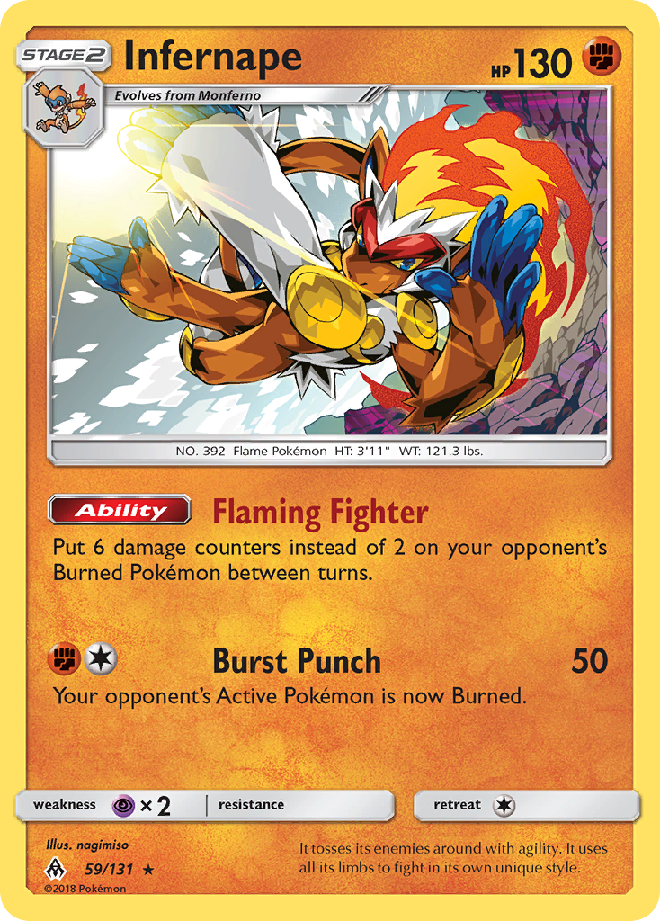 Infernape — SM - Forbidden Light #59/131