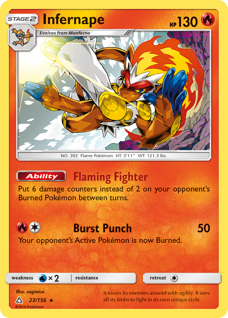 Infernape — SM - Ultra Prism #23/156