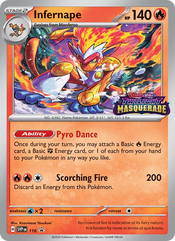 Infernape — SV: Scarlet & Violet Promo Cards #116