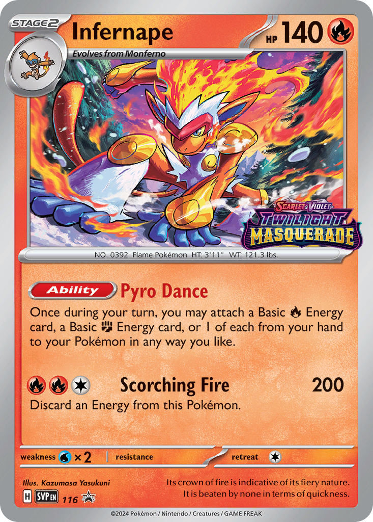 Infernape — SV: Scarlet & Violet Promo Cards #116