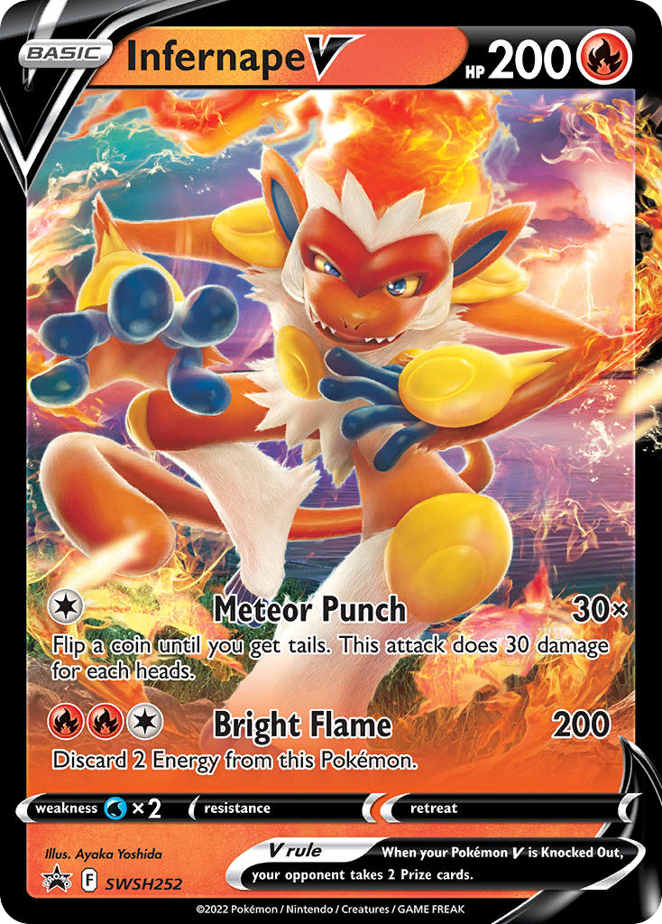 Infernape V — SWSH: Sword & Shield Promo Cards #SWSH252