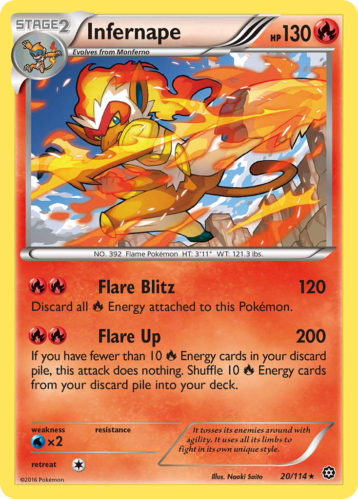 Infernape — XY - Steam Siege #20/114