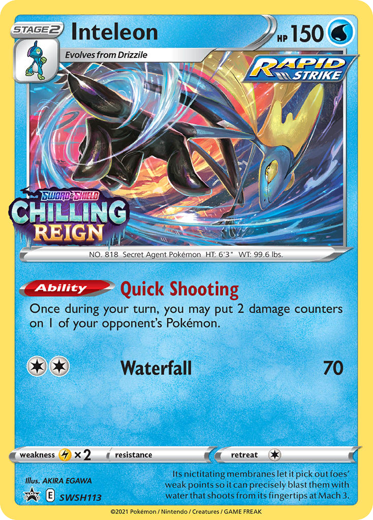 Inteleon — SWSH: Sword & Shield Promo Cards #SWSH113