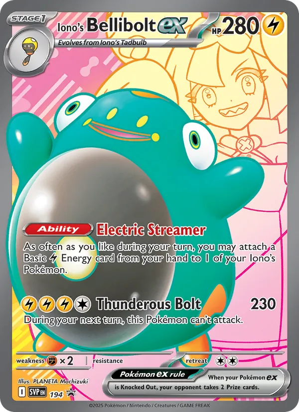 Iono's Bellibolt ex — SV: Scarlet & Violet Promo Cards #194