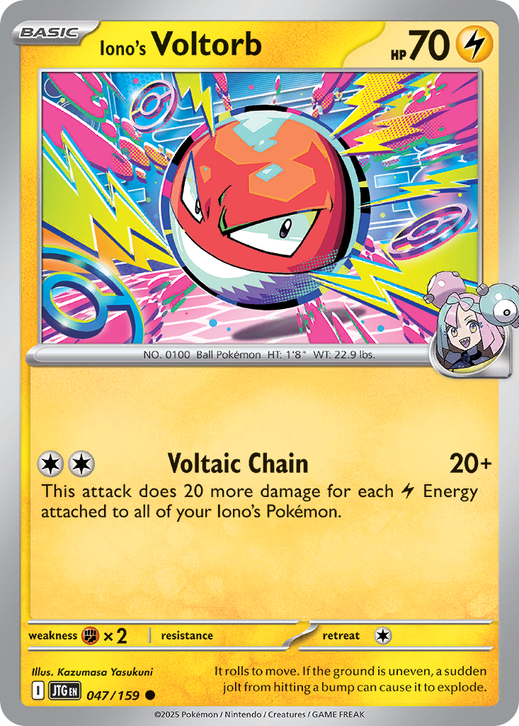 Iono's Voltorb — SV09: Journey Together #047/159