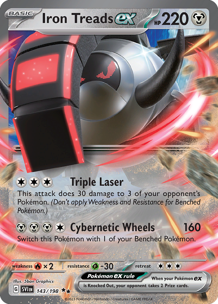 Iron Treads ex — SV01: Scarlet & Violet Base Set #143/198