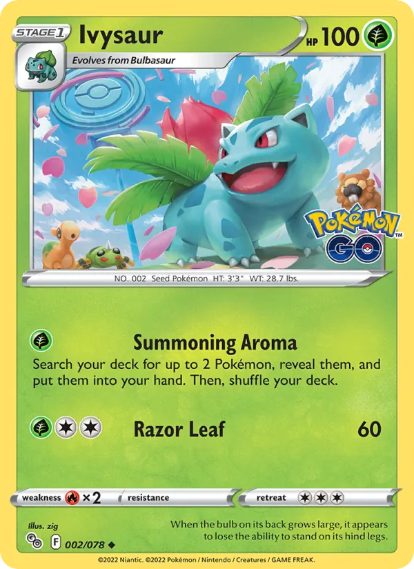 Ivysaur — Pokemon GO #002/078