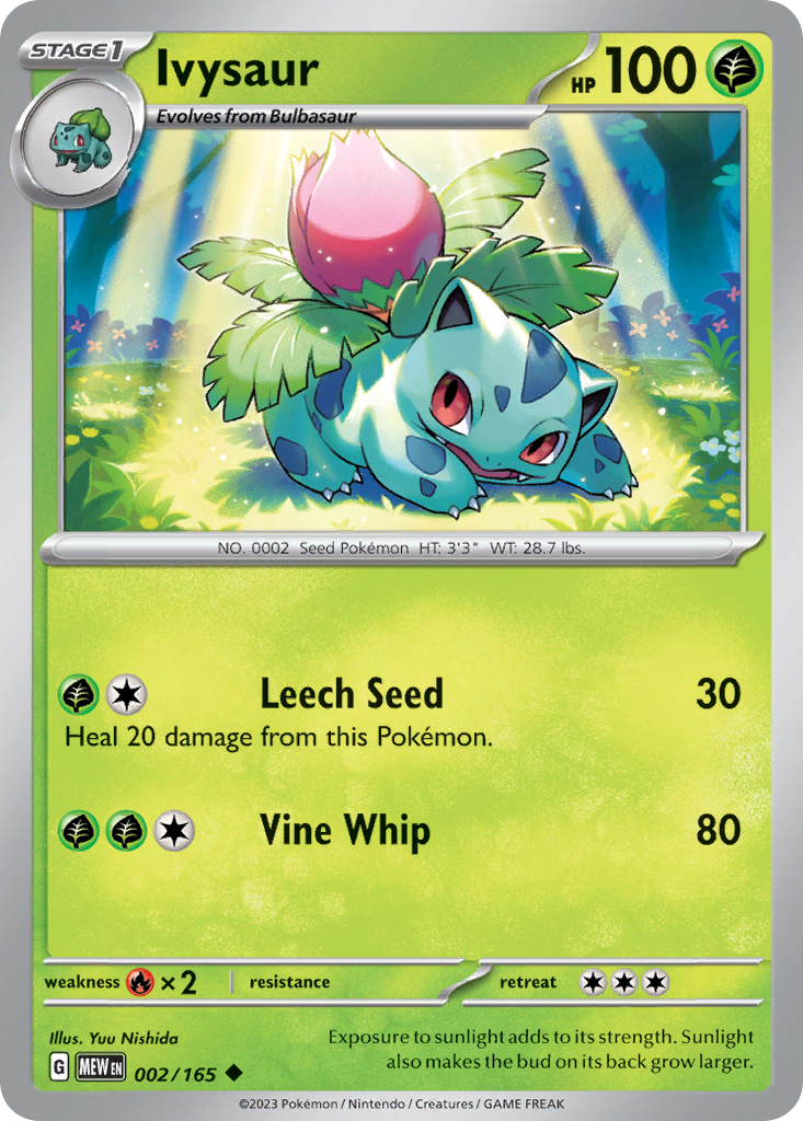Ivysaur — SV: Scarlet & Violet 151 #002/165