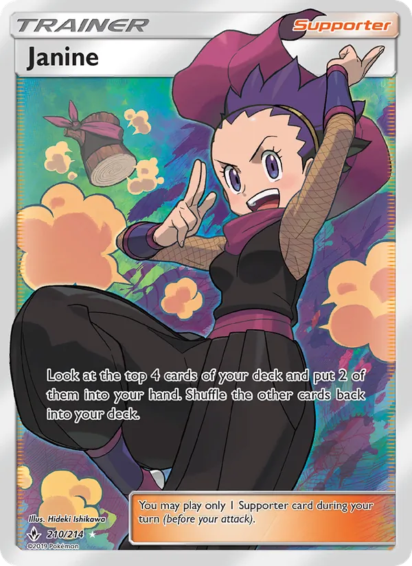 Janine (Full Art) — SM - Unbroken Bonds #210/214