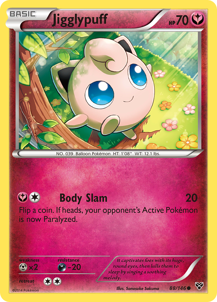 Jigglypuff (88) — XY Base Set #88/146