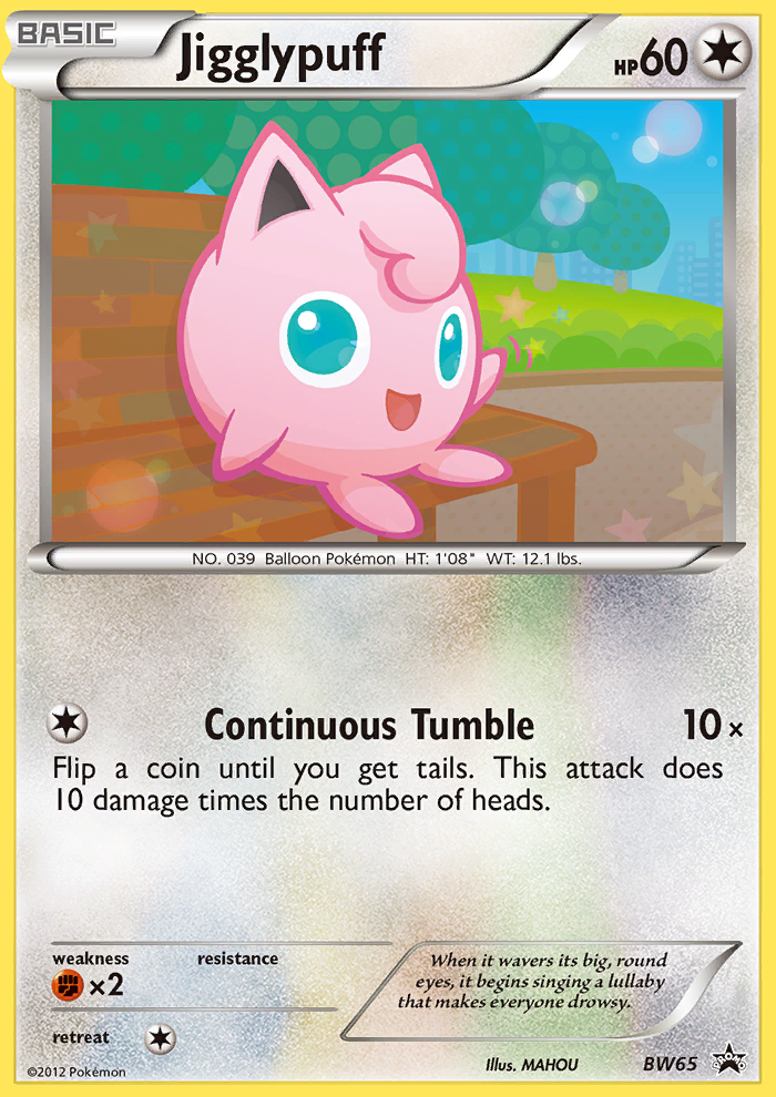 Jigglypuff — Black and White Promos #BW65