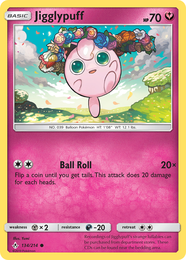 Jigglypuff — SM - Unbroken Bonds #134/214