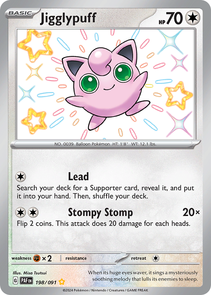 Jigglypuff — SV: Paldean Fates #198/091