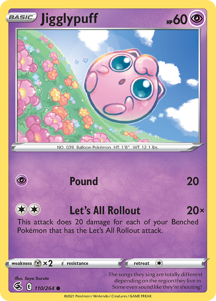 Jigglypuff — SWSH08: Fusion Strike #110/264